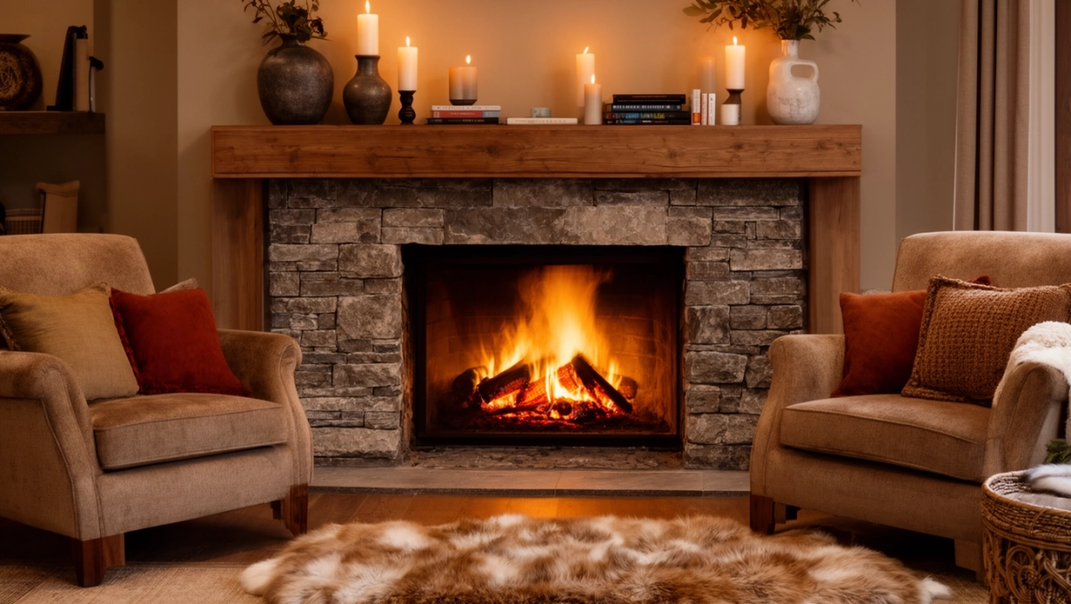 aranżacja kominka w salonie inspiracje