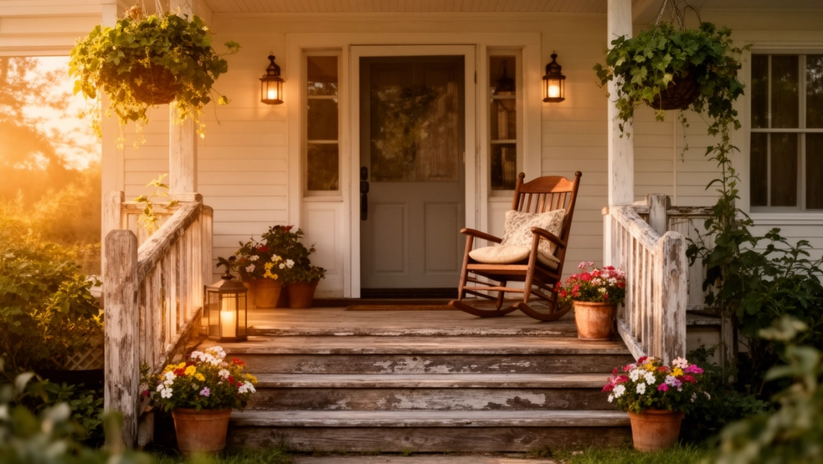 Ganek przed domem inspiracje