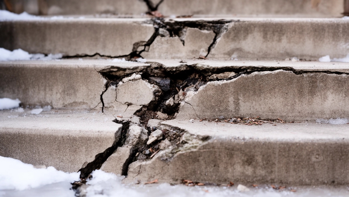 jak naprawić betonowe schody zewnętrzne