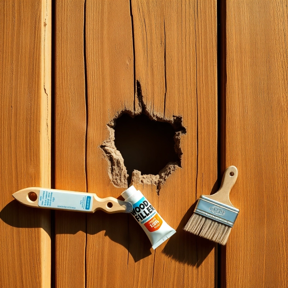 Jak naprawić dziurę w drzwiach drewnianych
