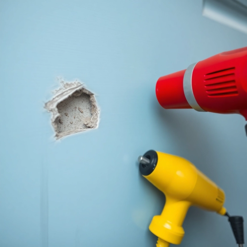 Jak naprawić wgniecenie w drzwiach wejściowych