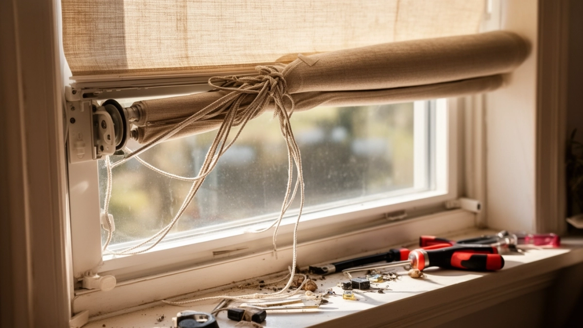 Jak naprawić zwijacz rolety wewnętrznej