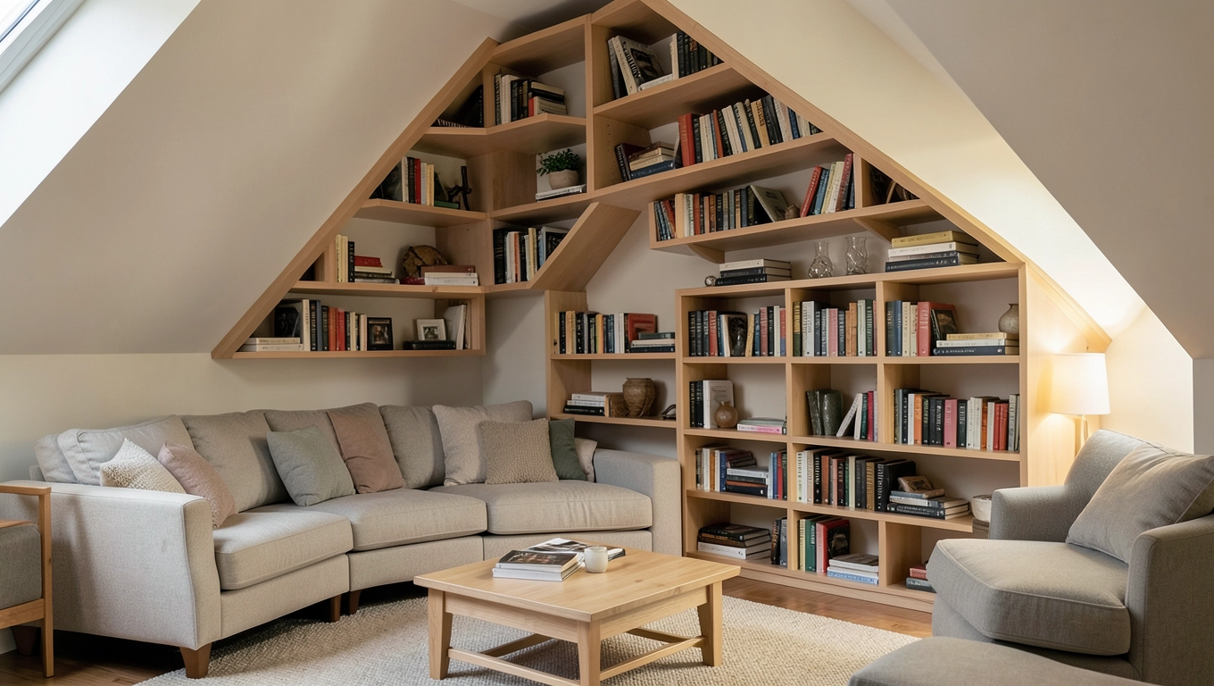 Modułowe regały wiszące do salonu