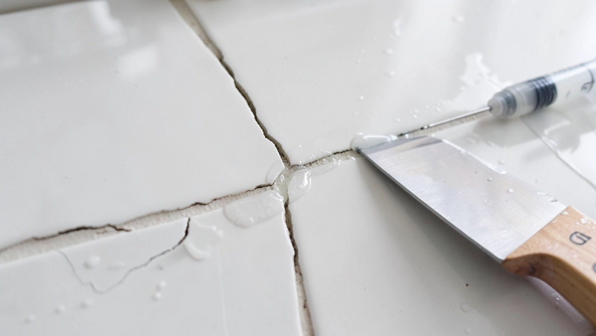 pęknięta płytka jak naprawić