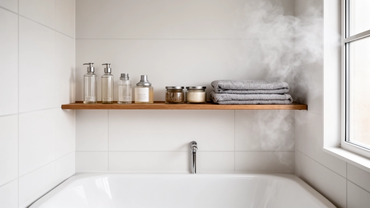 Półka nad wanną inspiracje