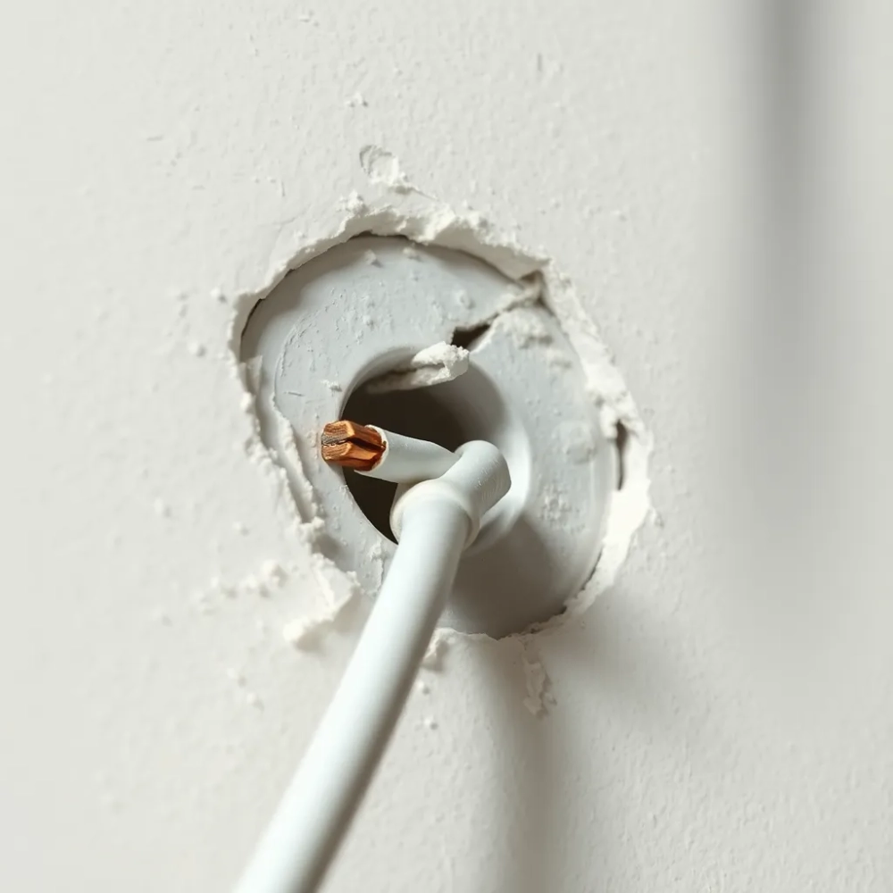 przewiercony kabel jak naprawić