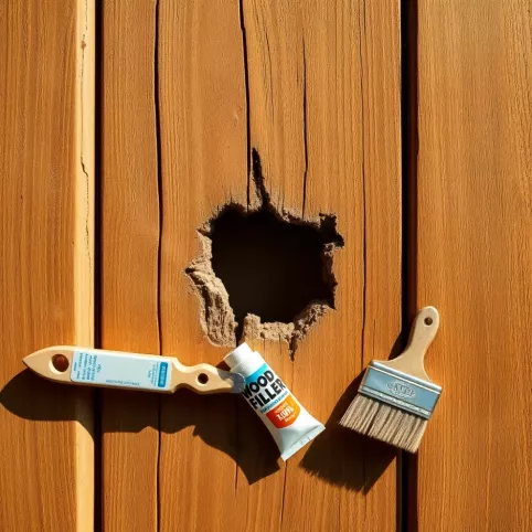 Jak naprawić dziurę w drzwiach drewnianych