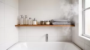 Półka nad wanną inspiracje