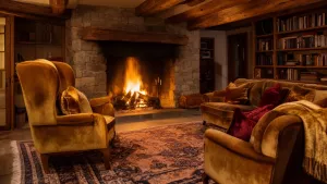 salon z kominkiem inspiracje