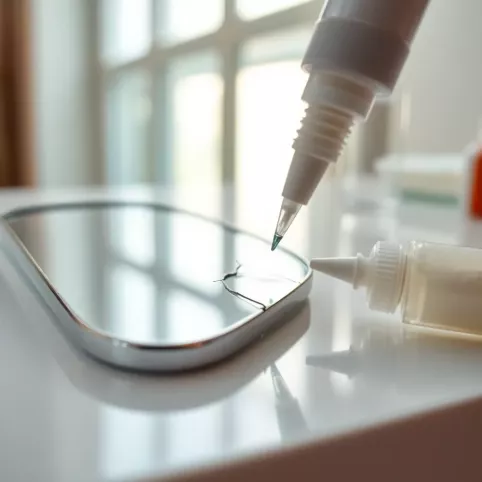 Uszczerbione lustro jak naprawić