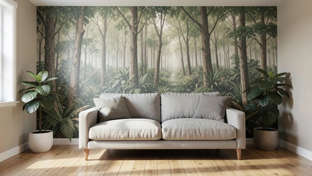 Tapeta na jednej ścianie inspiracje