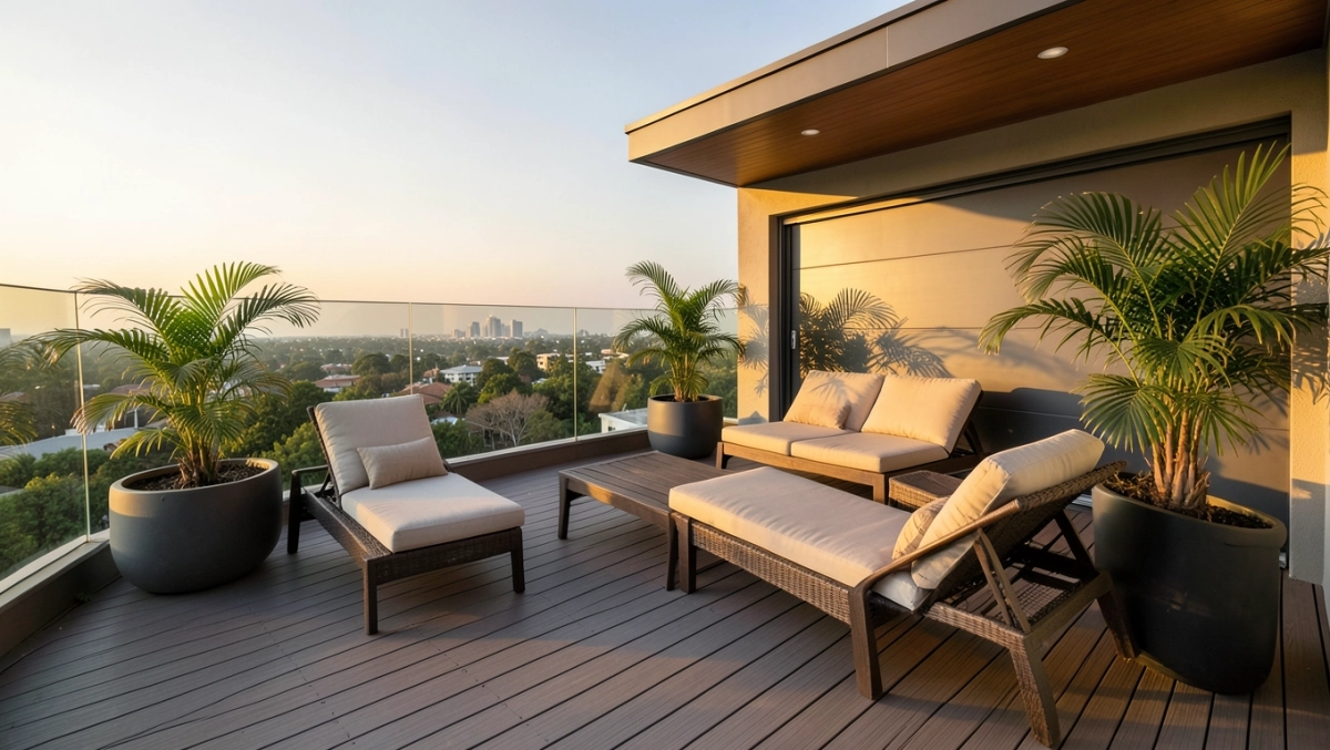 Taras nad garażem inspiracje