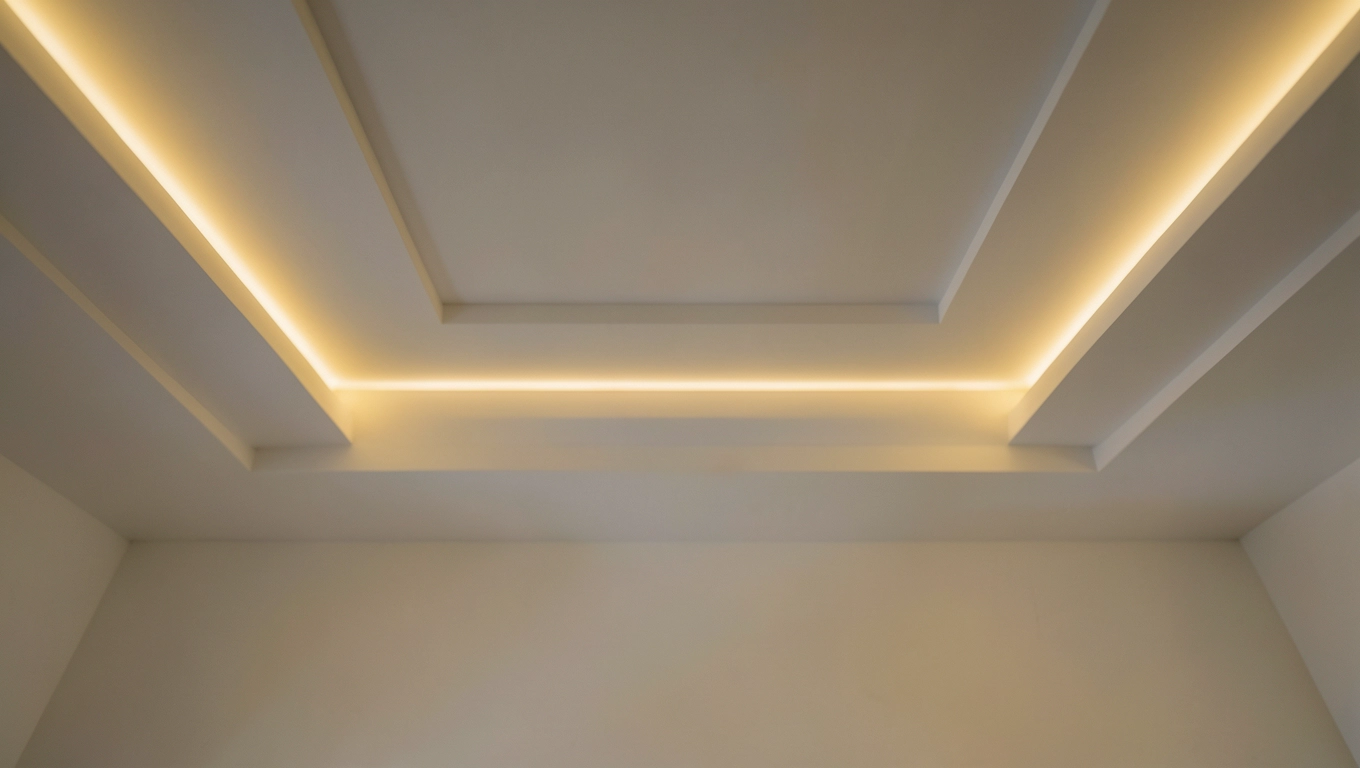 jak zaprojektować sufit z led ami inspiracje