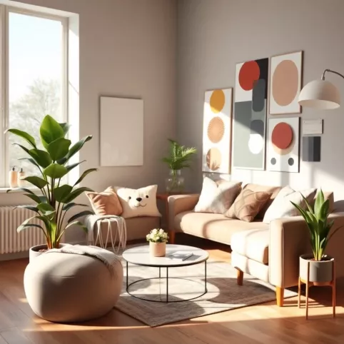 jak pomalować salon  inspiracje